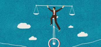 Tightrope balance balancing act