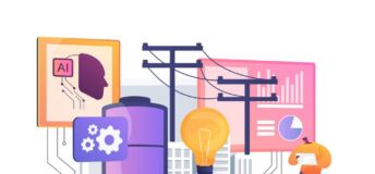 Photo illustrating concept of introducing technological innovation to legacy energy grid.