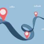 Illustration of concept of meeting business goals.