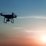 Photo of a drone or UAV (unmanned aerial vehicle).