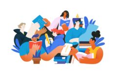 Photo illustrating concept of learning and reading.