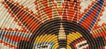 Photo of Southwestern Sun Phoenix design in wicker.