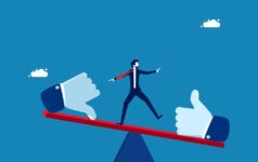 Photo illustrating concept of pros and cons.