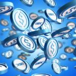 Photo illustration of stablecoins, which are a blockchain-based token representing fiat currency.