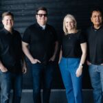 Pictured (left to right) co-founder David Mann, managing director Jeff Martin, co-founder Rachelle Morris and chief financial officer James Prasad