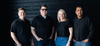 Pictured (left to right) co-founder David Mann, managing director Jeff Martin, co-founder Rachelle Morris and chief financial officer James Prasad