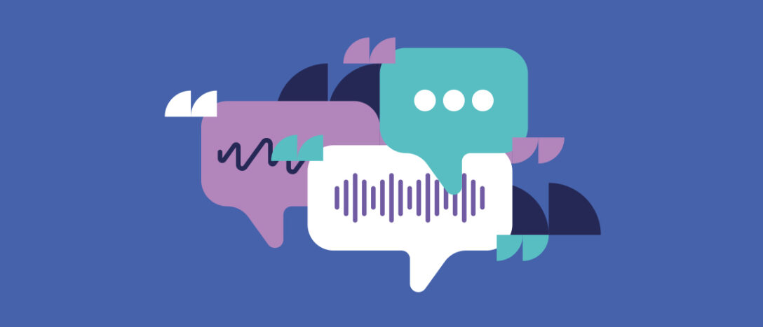 Speech bubble conversation dialogue